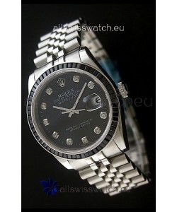 Rolex Datejust Swiss Replica Automatic Watch in Black Dial