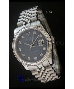 Rolex Datejust Swiss Replica Watch in Grey Dial