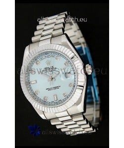 Rolex Oyster Perpetual Day Date Japanese Replica Watch in Light Green Dial