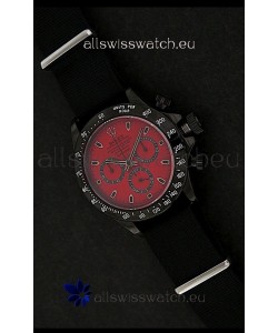 Rolex Daytona Oyster Perpetual Swiss Replica PVD Watch in Red Dial