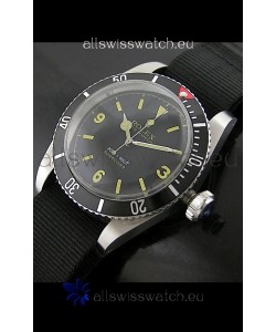 Rolex Submariner Swiss Replica Watch in Domed Crystal and Nylon Strap