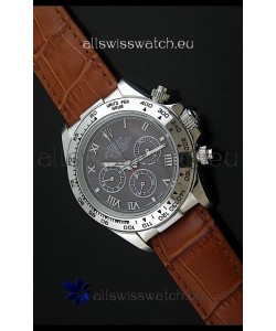 Rolex Daytona Japanese Replica Steel Watch in Grey Dial