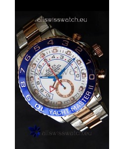Rolex Replica Yachtmaster II Swiss Watch Two Tone Rose Gold - 1:1 Mirror Replica Watch