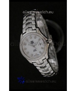 Tag Heuer Link Swiss Ladies Watch in Mother of Pearl White Dial