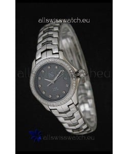 Tag Heuer Link Swiss Ladies Watch in Mother of Pearl Grey Dial