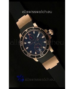 Ulysse Nardin No.270 Swiss Watch in Black Wave Dial