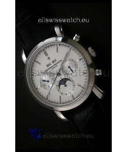 Vacheron Constantin Perpetual Calendar Japanese Watch in Silver Dial