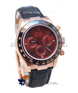 Rolex Daytona Chronograph MonoBloc Cerachrom Bezel Swiss Replica Rose Gold Plated Watch