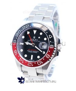 Rolex GMT Masters II 2011 Edition Replica Watch in Black and Red Bezel