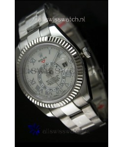 Rolex Sky-Dweller Stainless Steel Watch in White Dial