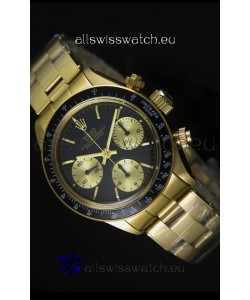 Rolex Daytona 6265 Cosmograph Black Dial in Gold Case