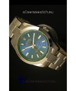 Rolex Milgauss 116400GV Swiss Watch with Blue Dial