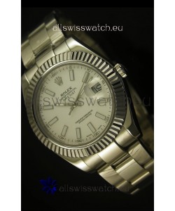 Rolex Datejust Swiss Watch in White Dial - 2836-2 ETA 