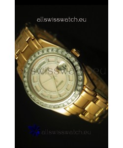 Rolex Day Date Swiss Watch in Yellow Gold Case