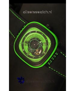 SevenFriday P-32 Black and Green with Original Miyota 82S7 Movement - 1:1 Mirror Quality