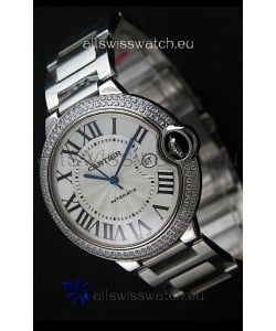 Cartier Ballon Bleu Swiss Replica Automatic Watch in White Dial