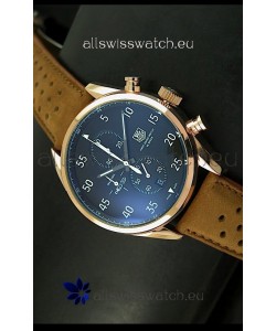 Tag Heuer Carrera 1887 SpaceEX Edition Japanese Quartz Watch in Pink Gold