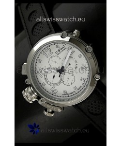 U-Boat Flightdeck Rattrapante Japanese Automatic Watch in Steel Casing