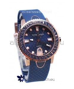 Ulysse Nardin Lady Diver Replica Watch in Gold Casing