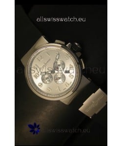 Ulysse Nardin Marine Chronograph Stainless Steel Arabic Dial - 1:1 Mirror Replica