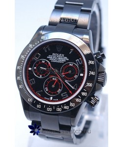 Rolex Cosmograph Project X Editions Black Out Daytona Swiss Replica Watch in Black Dial