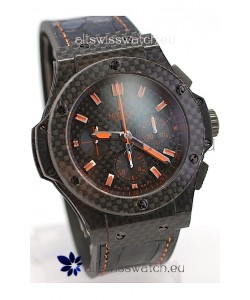 Hublot Big Bang All Carbon Swiss Replica Watch in Orange