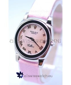 Rolex Cellini Cestello Ladies Swiss Pink Watch in Roman Markers