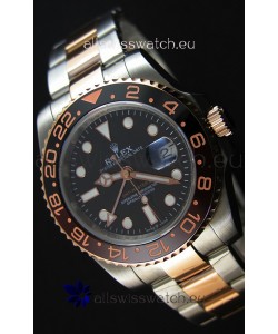 Rolex GMT Masters II 126711CHNR Everose Gold Oyster Steel Swiss Replica 1:1 Mirror Watch