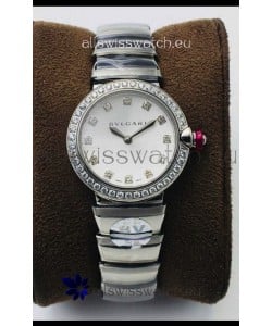 Bvlgari LVCEA Edition Watch in Stainless Steel White Dial - 1:1 Mirror Replica