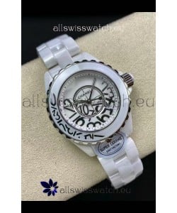 Chanel J12 Ladies White Ceramic Casing White Dial Watch 1:1 Mirror Replica Watch