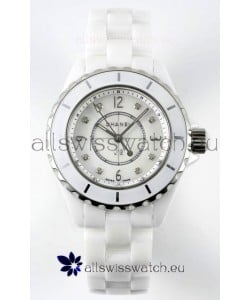 Chanel J12 Ladies White Ceramic Casing Watch 1:1 Mirror Replica Watch 