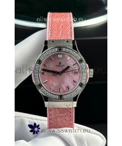 Hublot Super Clone Classic Fusion Titanium 33MM 1:1 Mirror Replica Watch Pink MOP Dial