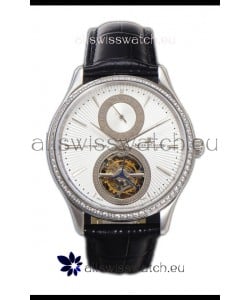 Jaeger LeCoultre Master Ultra-Thin Tourbillon White Dial Stainless Steel Casing