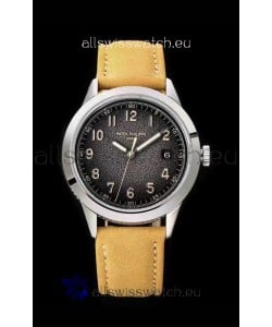 Patek Philippe Calatrava 5226G-001 904L Steel 1:1 Mirror Replica Watch Leather Strap