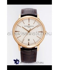 Vacheron Constantin Patrimony Rose Gold 1:1 Mirror Replica Watch 40MM 904L Steel 