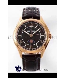 Vacheron Constantin Fiftysix Edition Rose Gold Watch 904L Steel 1:1 Mriror Replica Black Dial 