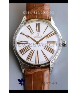 Omega De Ville Tresor Edition Swiss Quartz Watch 36MM Steel Casing White Dial