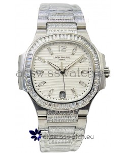 Patek Philippe Nautilus 7118 35MM 1:1 Stainless Steel White Dial 1:1 Mirror Replica Watch