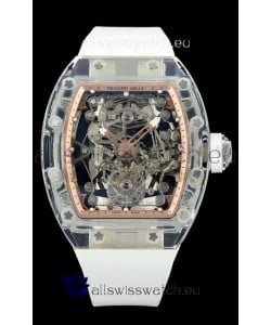Richard Mille Super Clone 56-01 Transparent Sapphires Casing with Genuine Tourbillon Watch