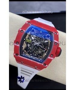 Richard Mille RM35-02 Rafael Nadal Red Carbon Fiber Casing with Genuine Tourbillon Super Clone Watch
