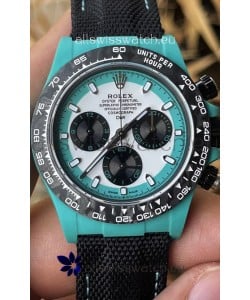 Rolex Cosmograph Daytona DiW CELESTE INVERT Edition Carbon Fiber Watch - Cal.4130 Movement