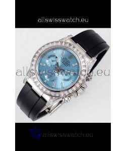Rolex Daytona Super Clone ICE Blue Dial Stainless Steel 1:1 Mirror Cal.4131 Movement Replica Watch