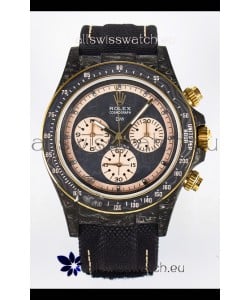 Rolex Daytona Super Clone DiW Edition Carbon Fiber Watch in Grey Dial - Cal.4130 Movement