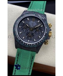 Rolex Daytona DiW Edition "All Black/Green" Watch - Forged Cabon Casing 1:1 Mirror Replica