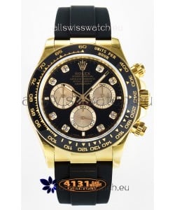 Rolex Cosmograph Daytona M126518 Yellow Gold Black Diamonds Dial Original Cal.4131 Movement