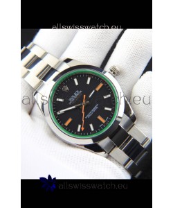 Rolex Milgauss Japanese Movement Replica Watch in Black Dial 