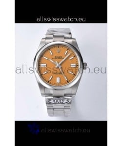 Rolex Oyster Perpetual REF#124300 41MM Cal.3230 Movement Swiss Replica Dark Yellow Dial 904L Steel 1:1 Mirror Replica Watch