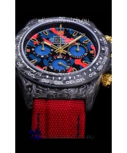 Rolex Daytona DiW Edition Multicolored Dial Edition Forged Cabon Casing 1:1 Mirror Replica