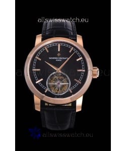 Vacheron Constantin Minute Repeater Tourbillon Swiss Replica Watch in Steel Casing 44MM Rose Gold Casing