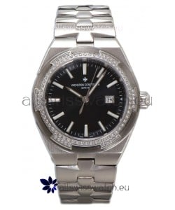 Vacheron Constantin Overseas Steel Casing Black Dial 35MM Swiss Replica Watch 